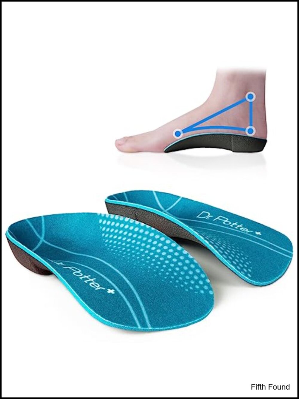 Orthotic Insoles High Arch Support Plantar Fasciitis Relief 3/4 Shoe Inserts
